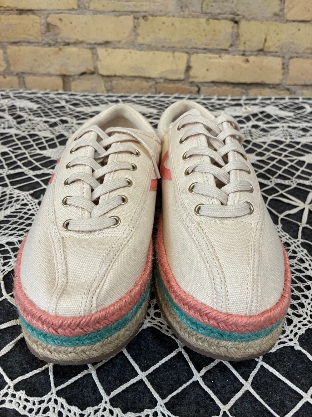 Tretorn Nylite Plus Espadrille Platform Sneakers, size 9.5